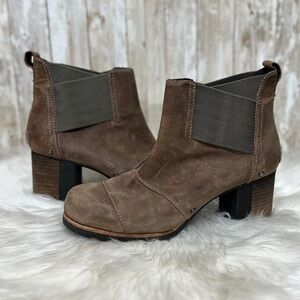 Sorel Addington Waterproof Leather Chelsea Heel Boots [S5009]